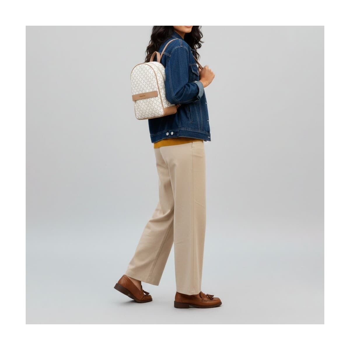 Women's Backpacks NeroGiardini Beige