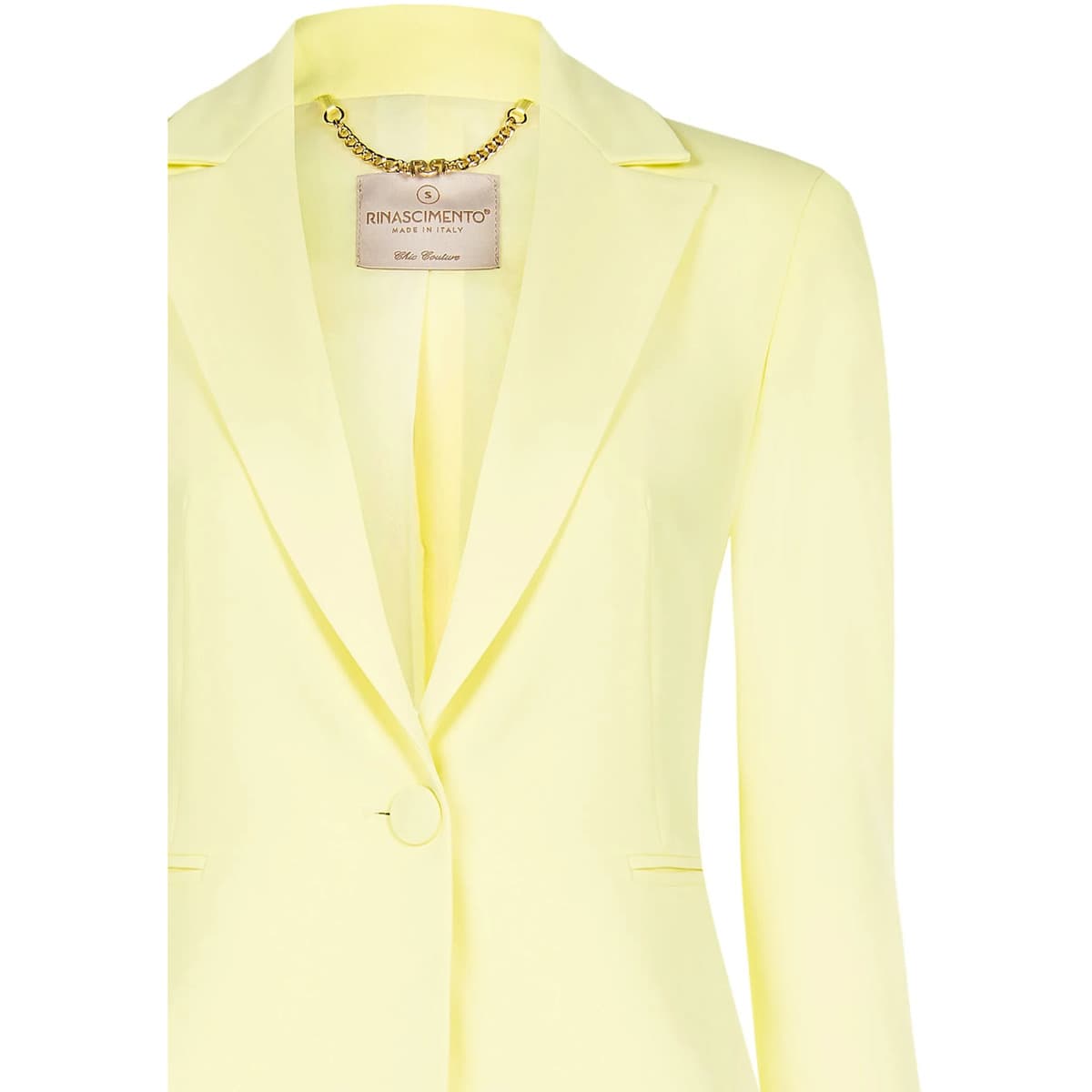Women's Blazers Rinascimento Yellow