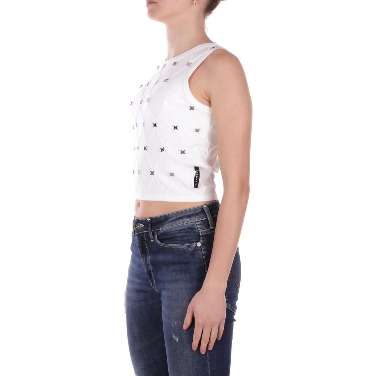 Women's Sleeveless Tops John Richmond White