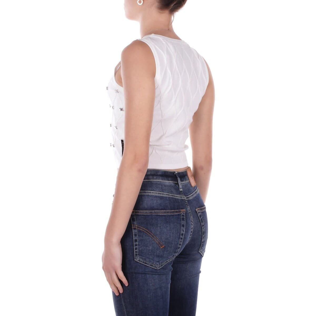 Women's Sleeveless Tops John Richmond White