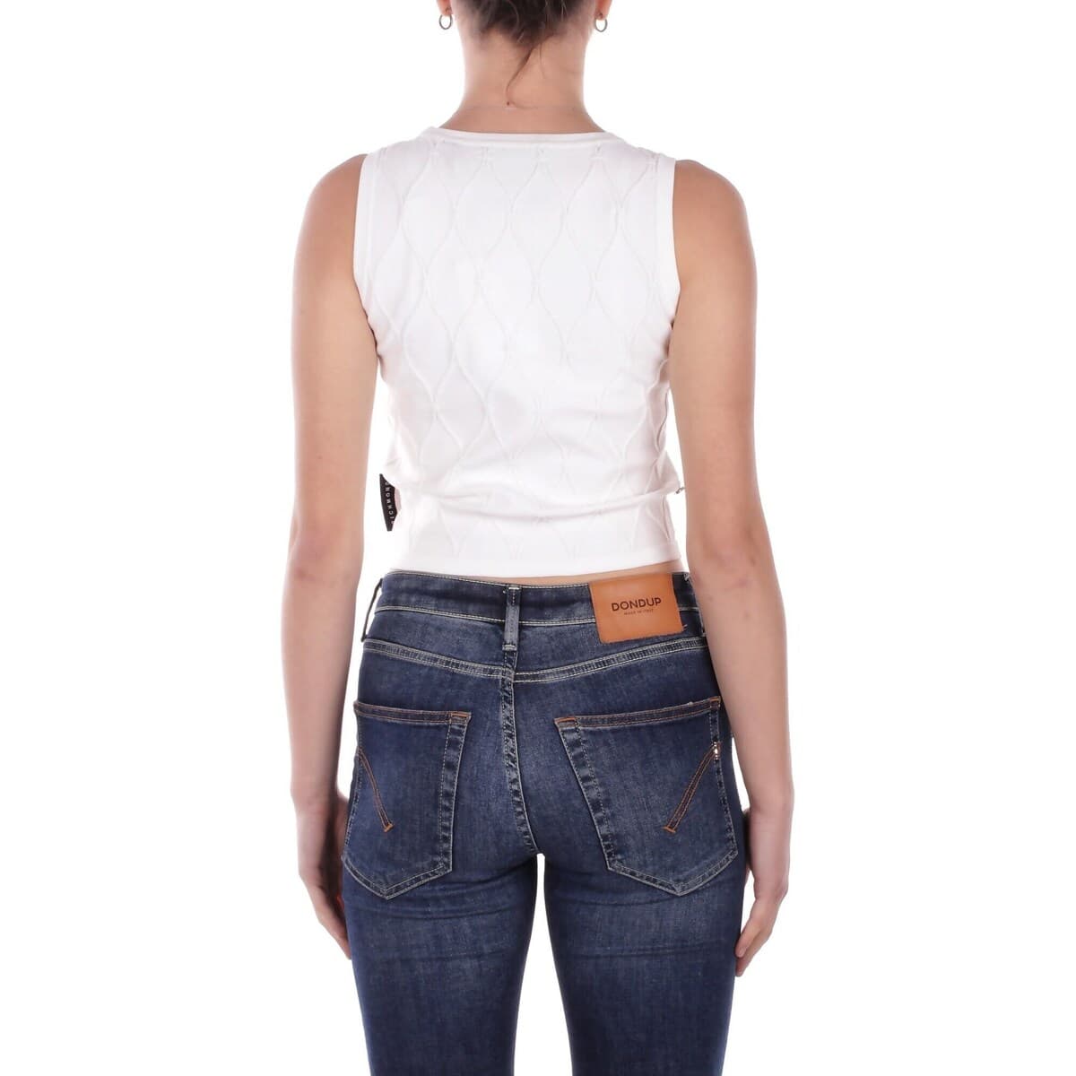 Women's Sleeveless Tops John Richmond White