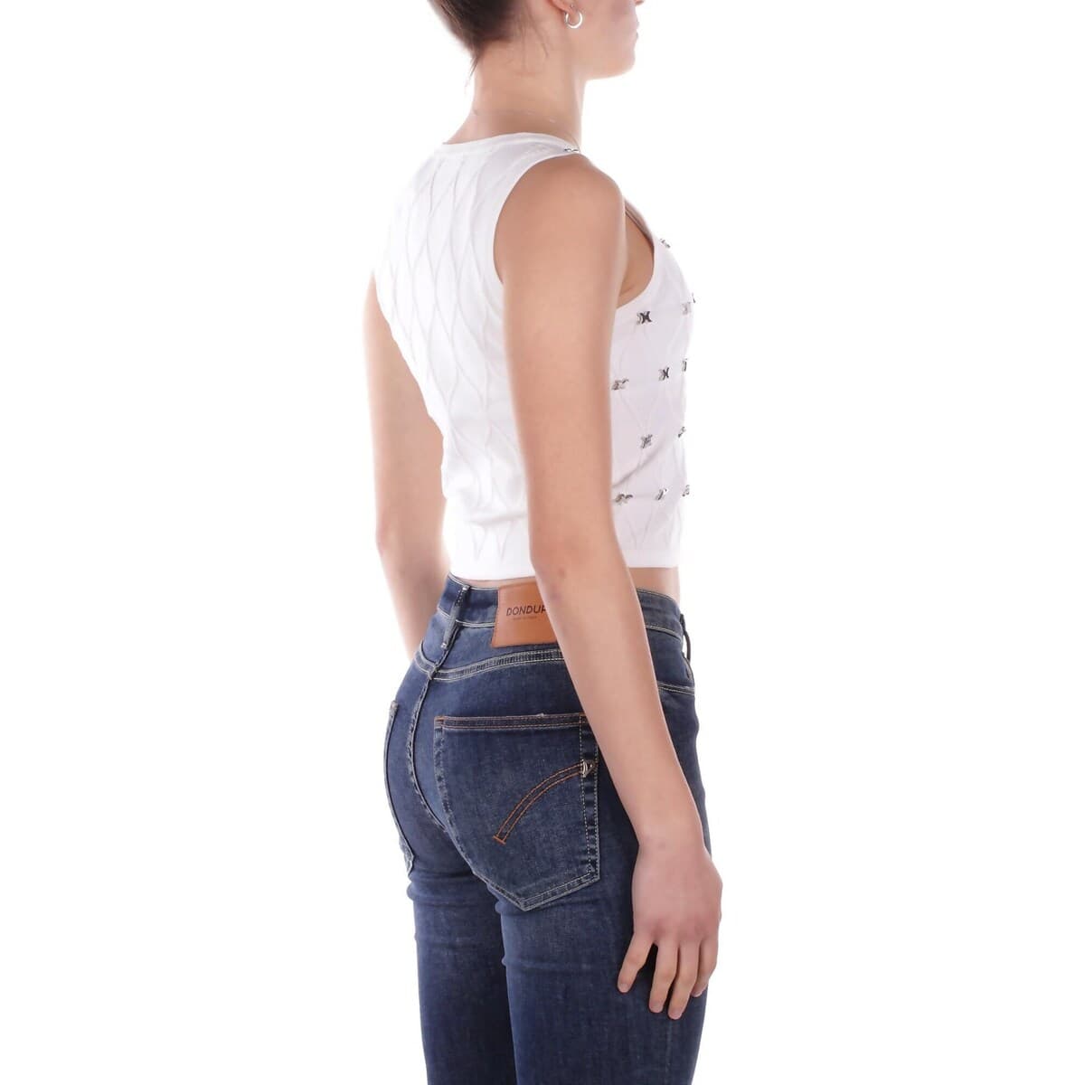 Women's Sleeveless Tops John Richmond White