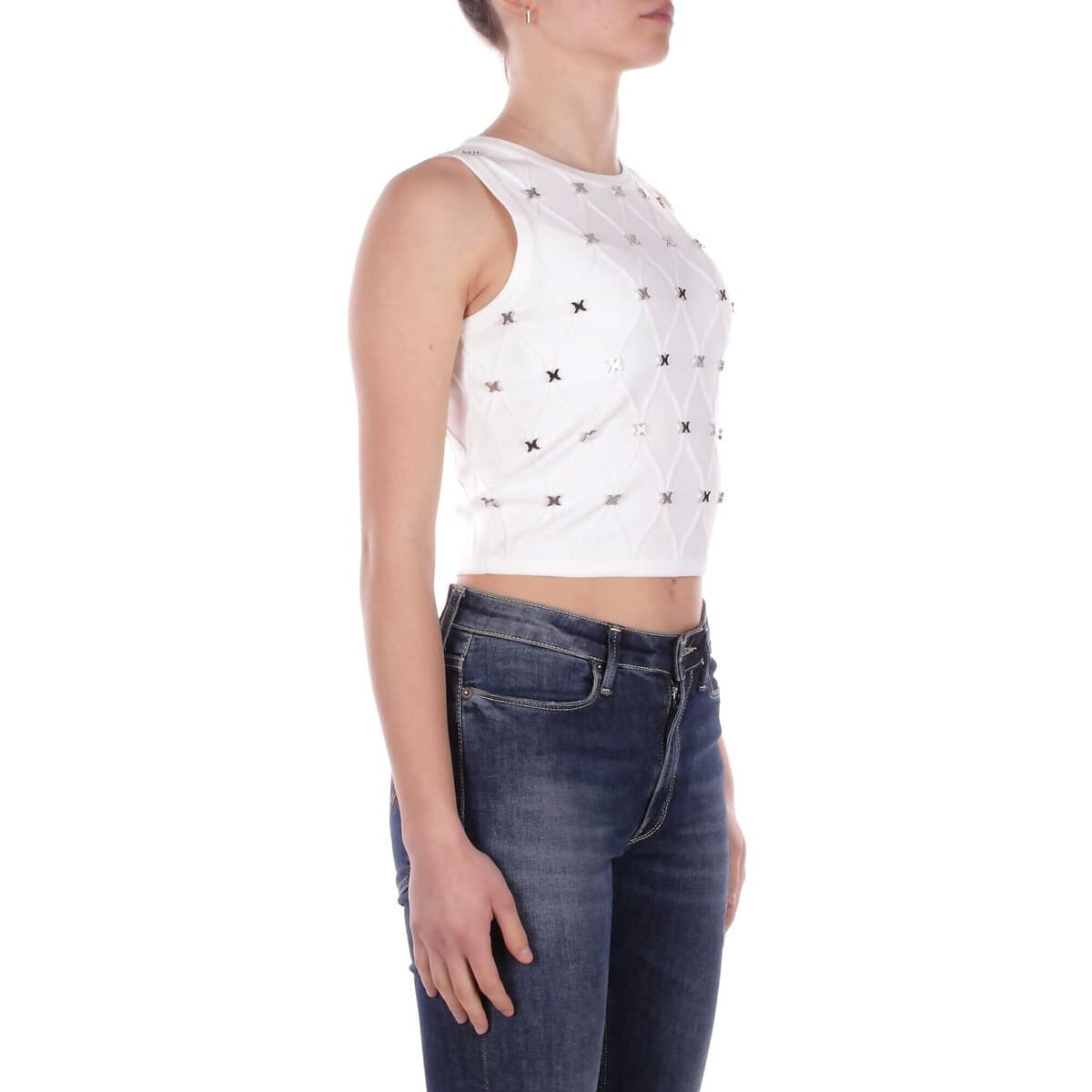 Women's Sleeveless Tops John Richmond White