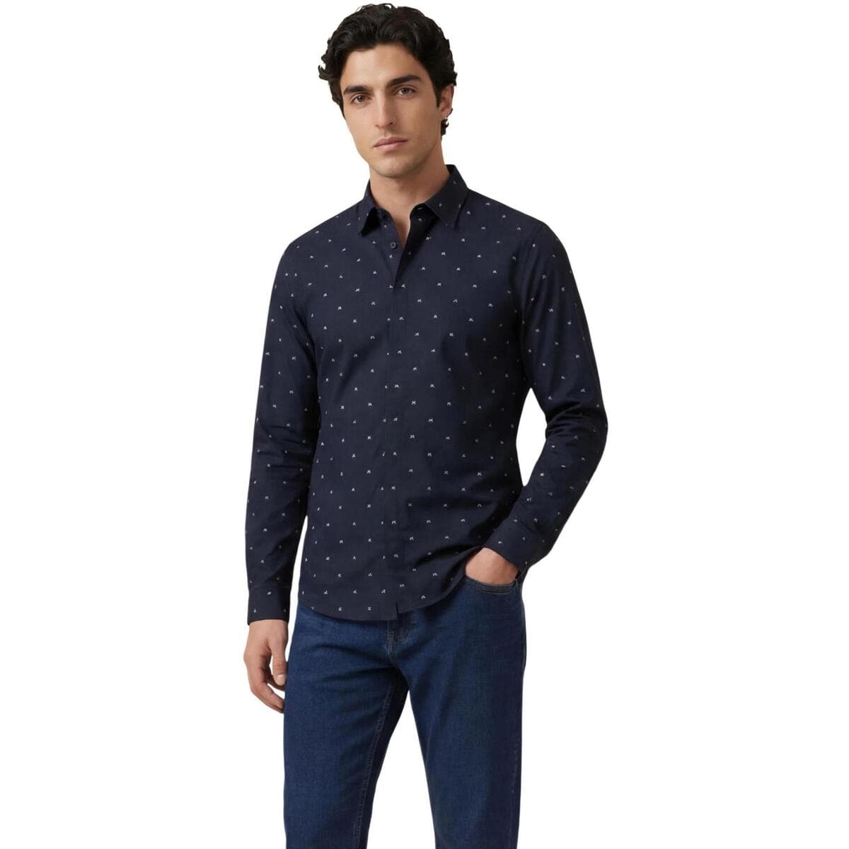 Men's Shirts EAX Blue
