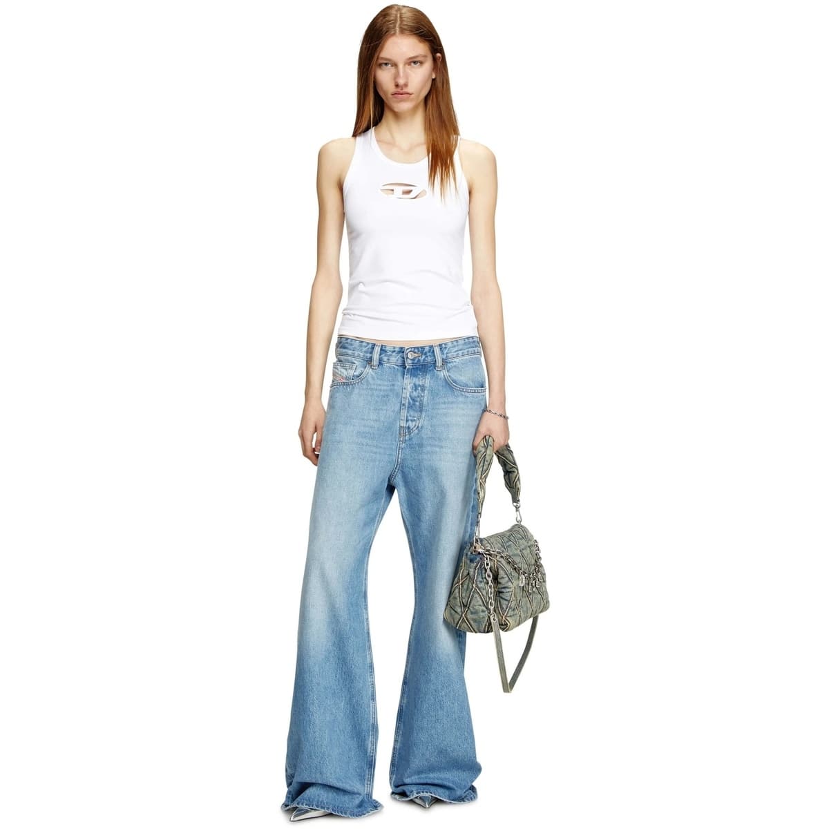 Women's Sleeveless Tops Diesel White