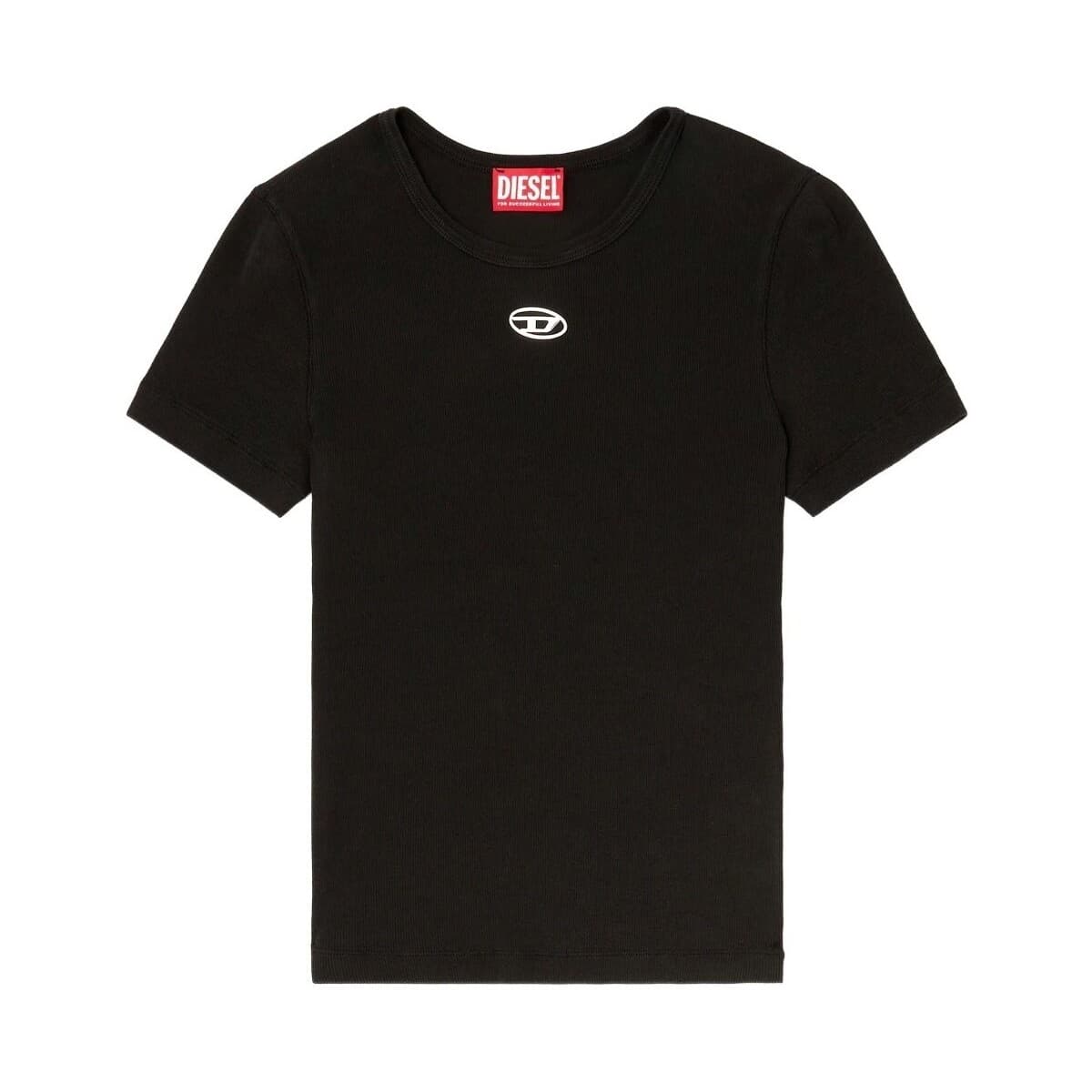 T-shirt με κοντά μανίκια Diesel Camisetas Mujer Modèle T Ele Long Od