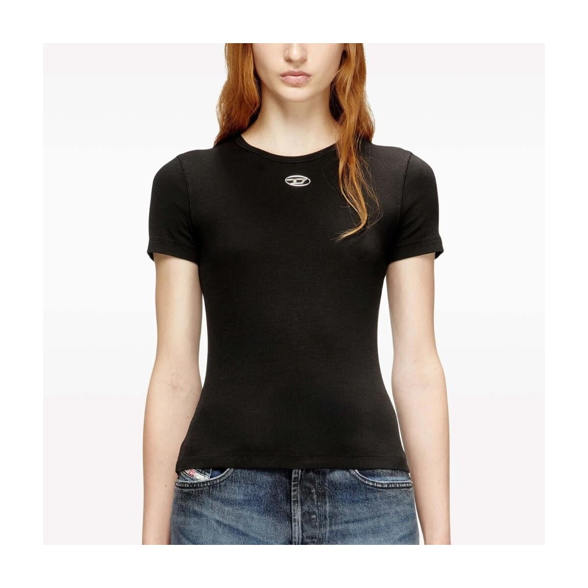 Women's T-Shirts Diesel Black