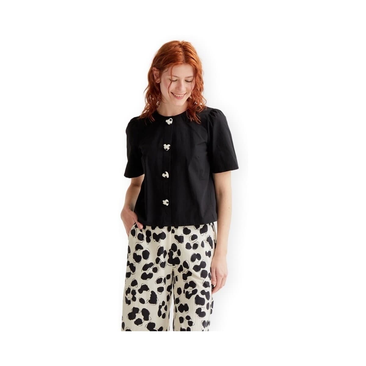 Μπλούζα Compania Fantastica COMPAÑIA FANTÁSTICA Top 11033 - Black