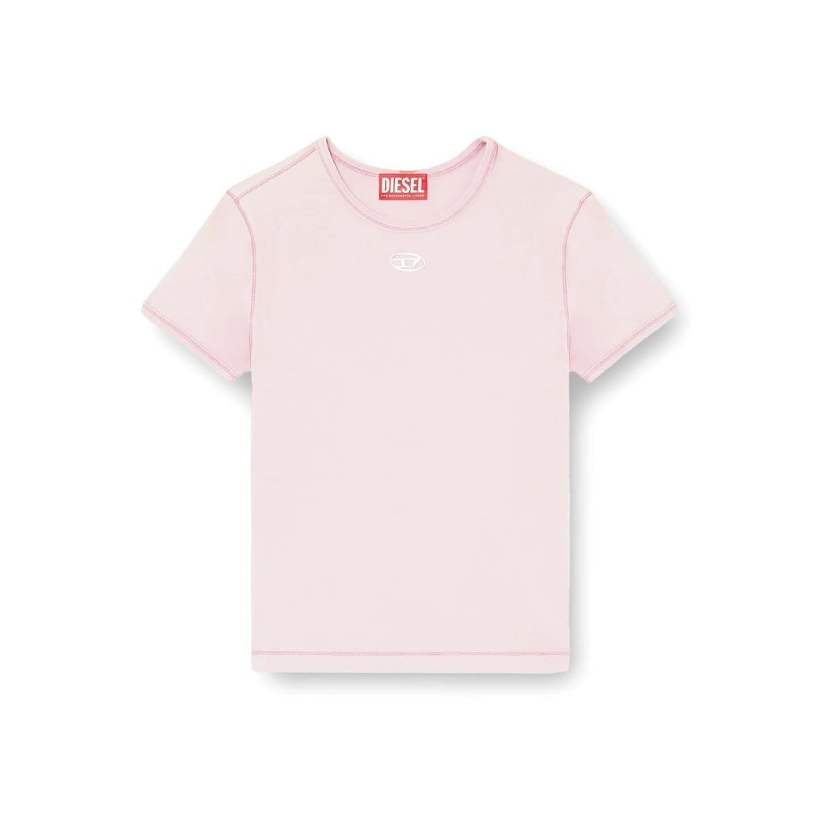 T-shirt με κοντά μανίκια Diesel Camisetas Mujer Modèle T Uncutieslong Od