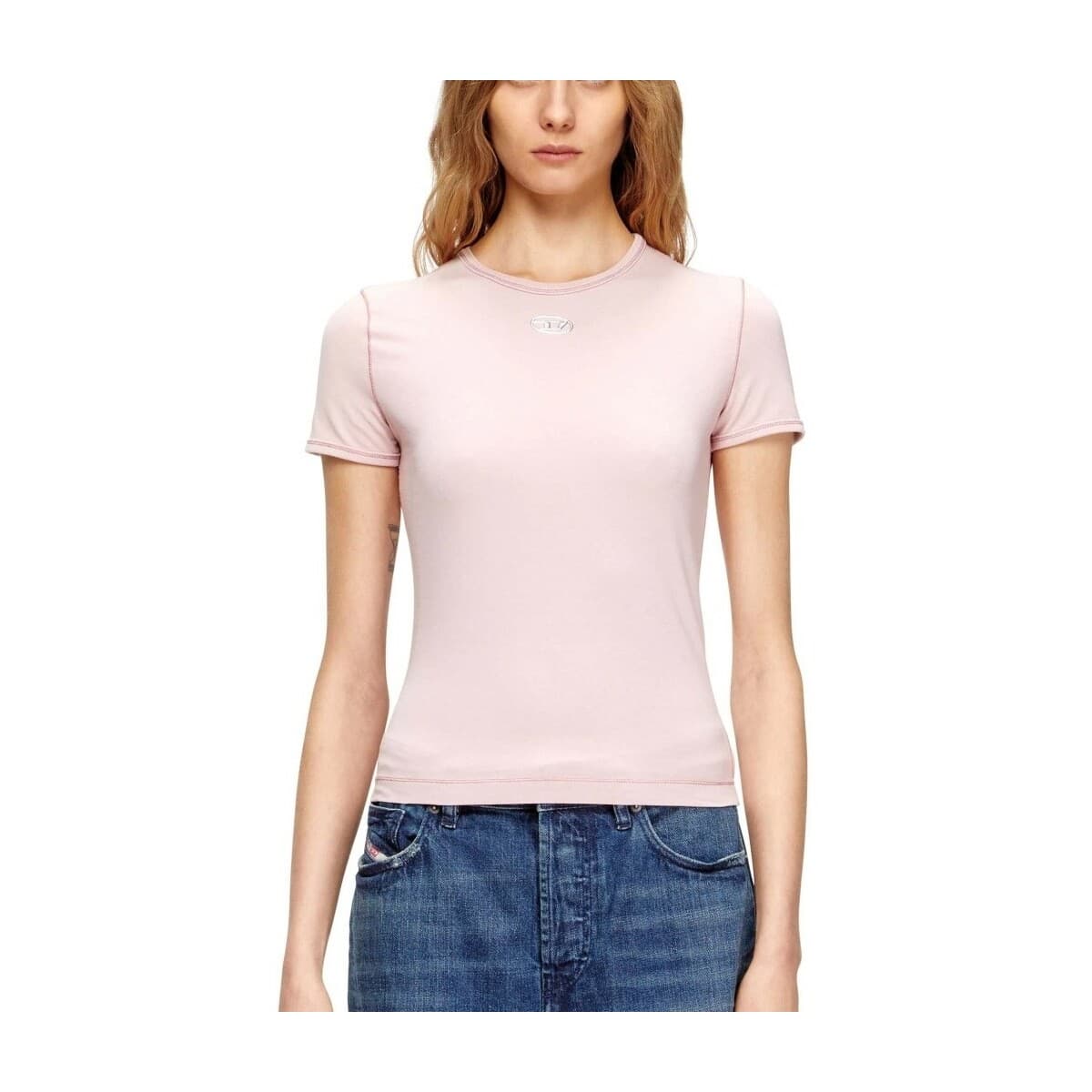 Women's T-Shirts Diesel Pink