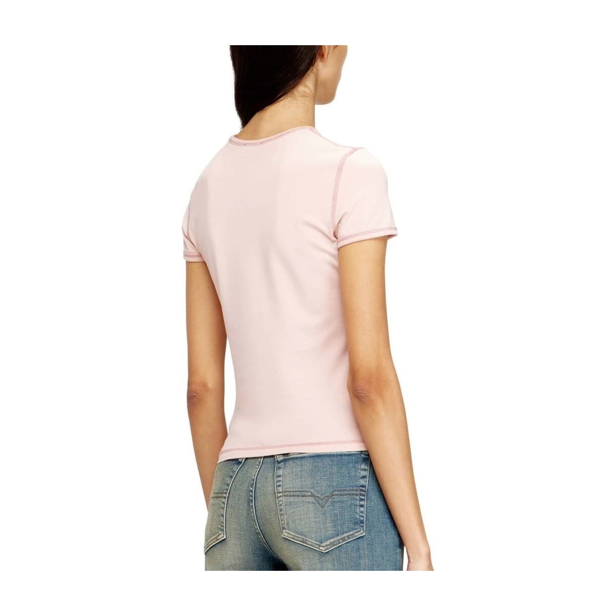 Women's T-Shirts Diesel Pink