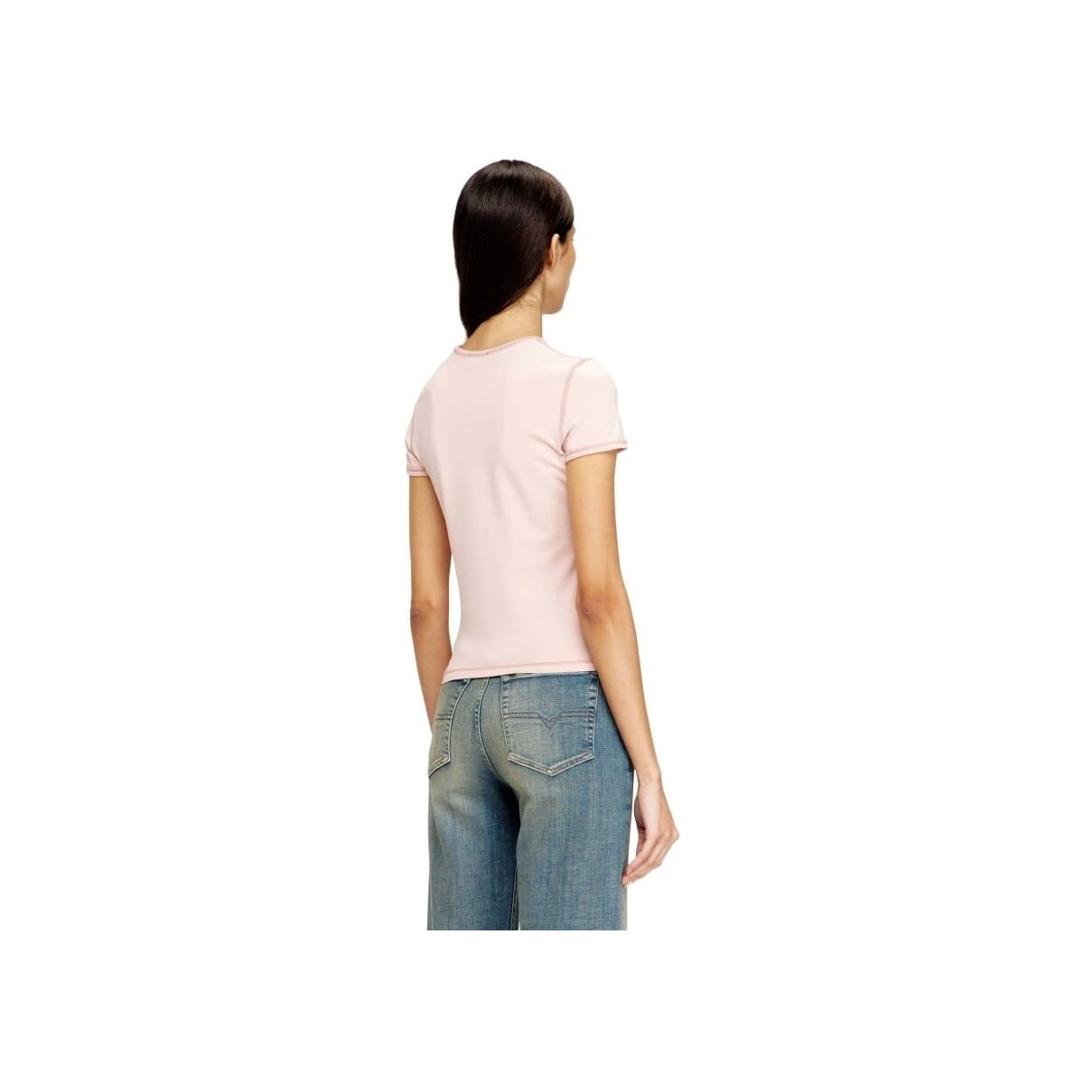 Women's T-Shirts Diesel Pink