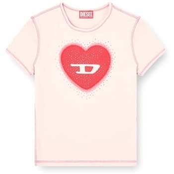 Women's T-Shirts Diesel Pink