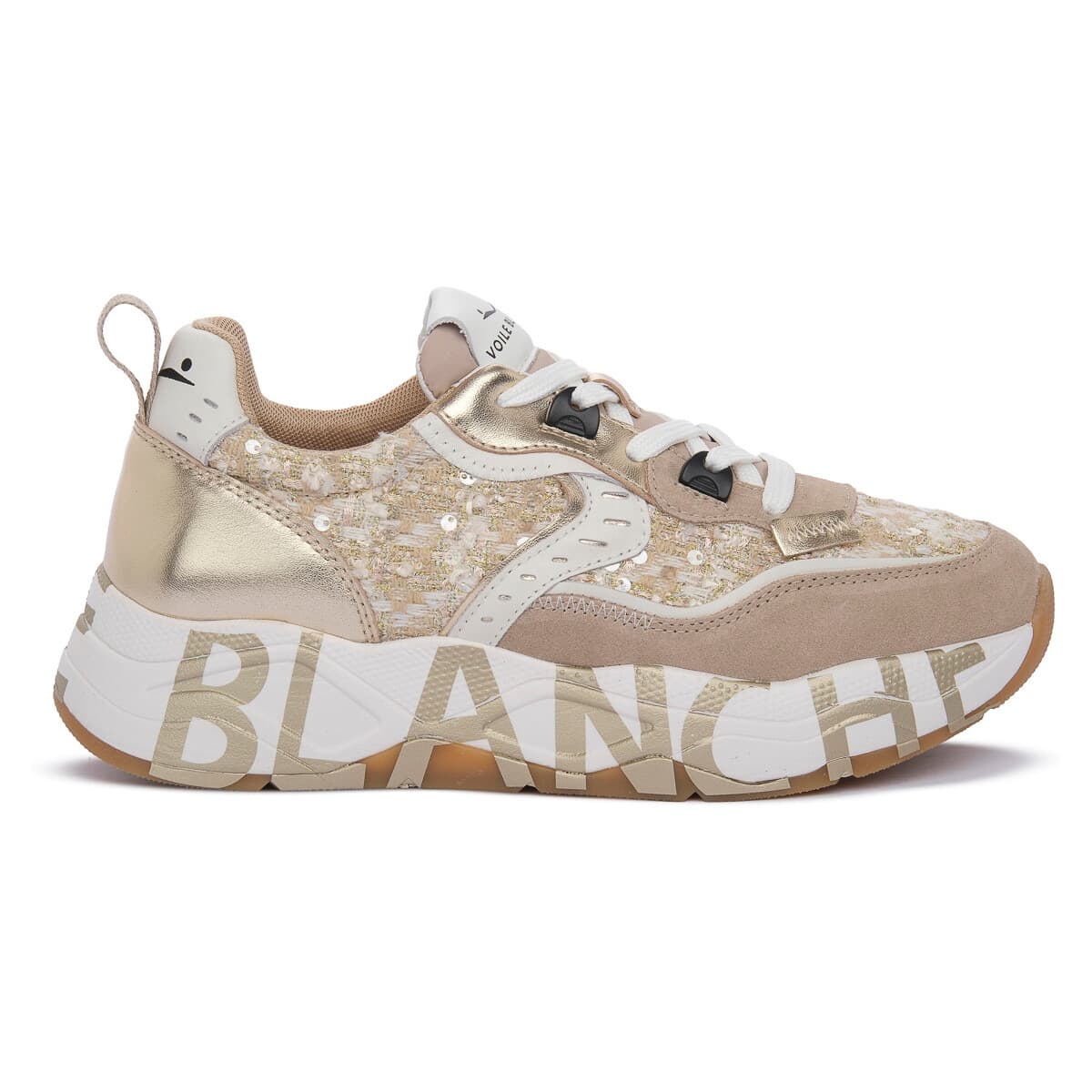 Women's Sneakers Voile Blanche Beige