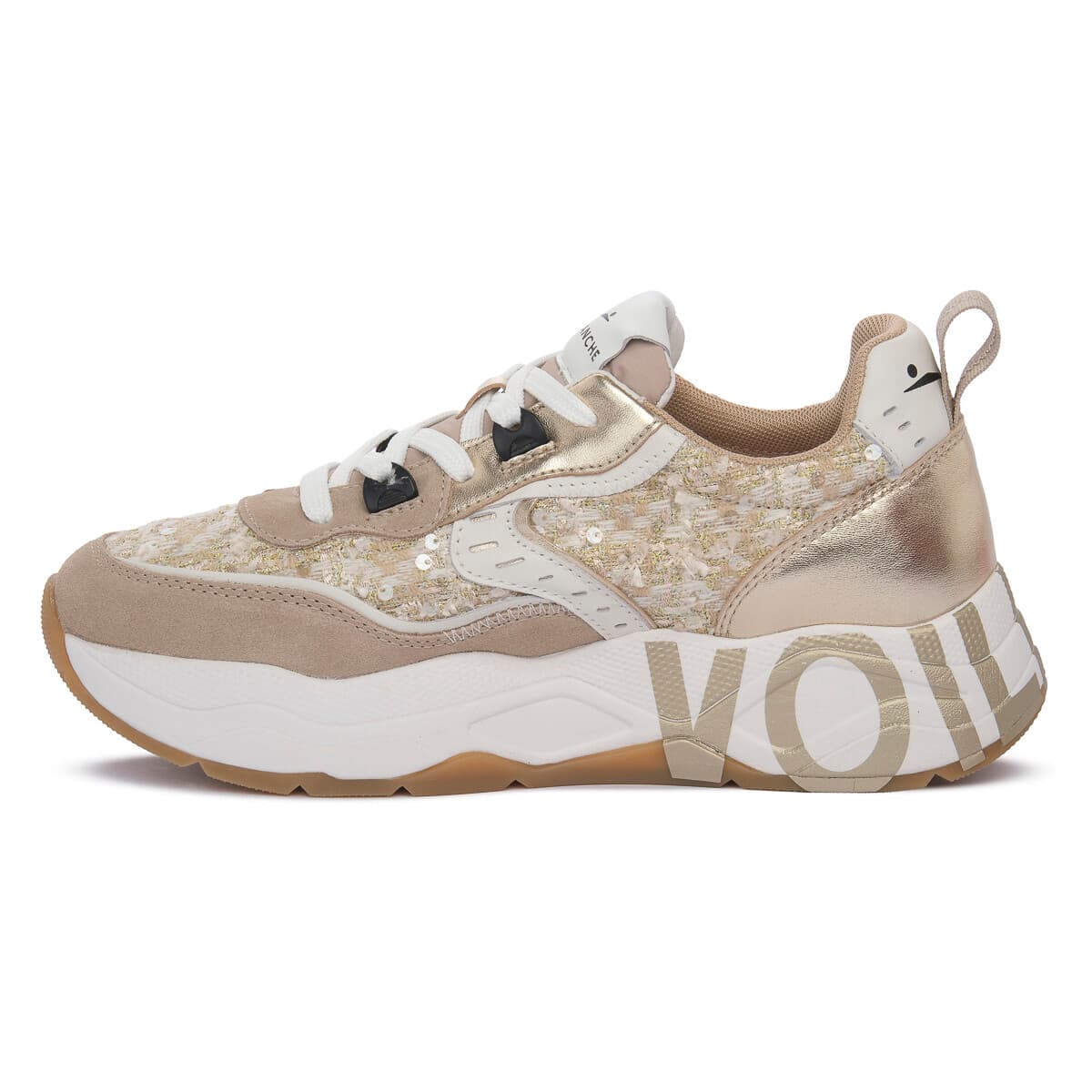 Women's Sneakers Voile Blanche Beige