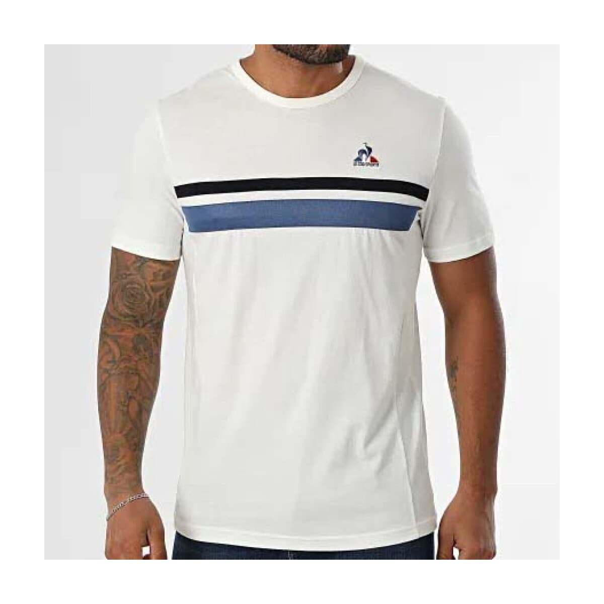 Men's Sports T-Shirts Le Coq Sportif White