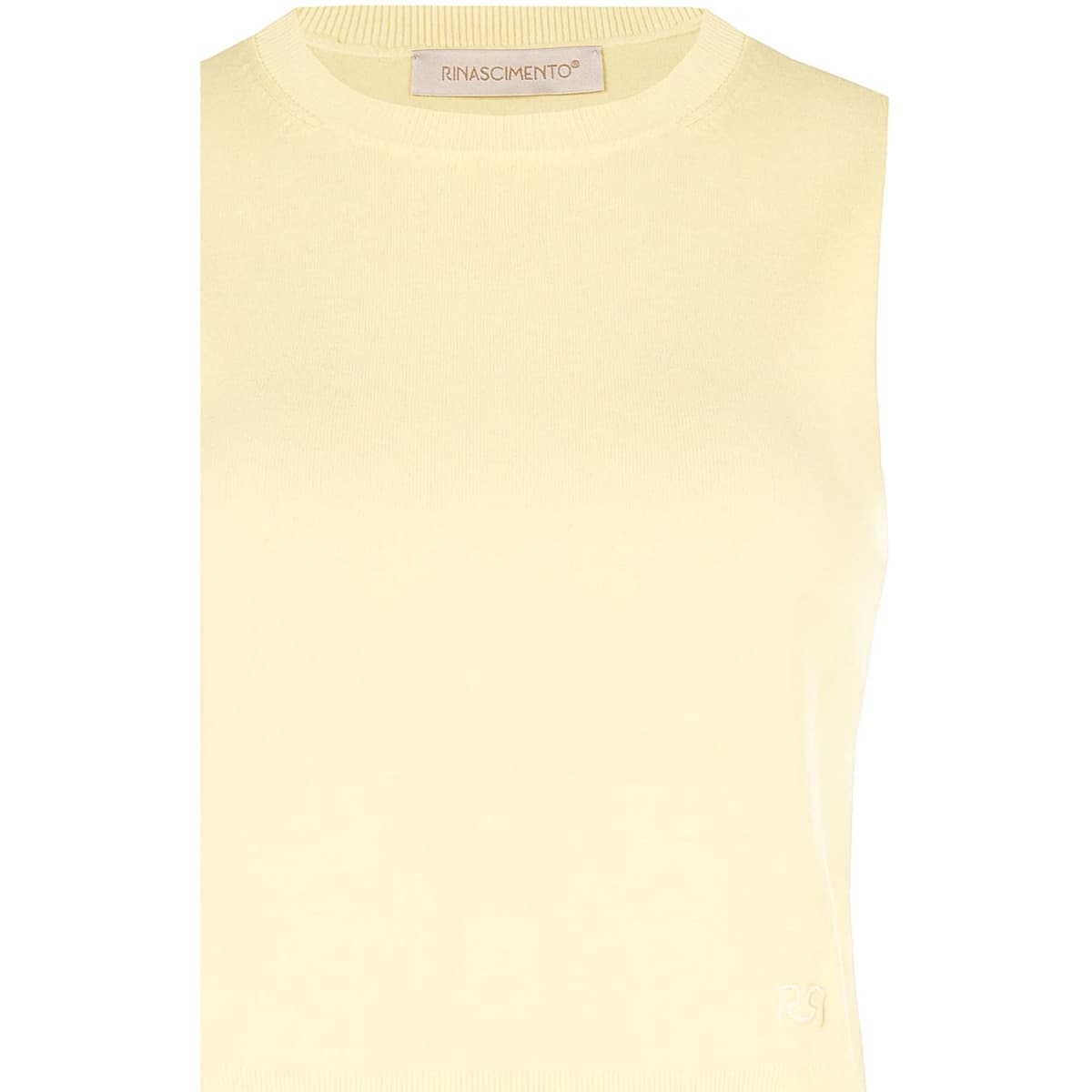 Women's Sleeveless Tops Rinascimento Yellow