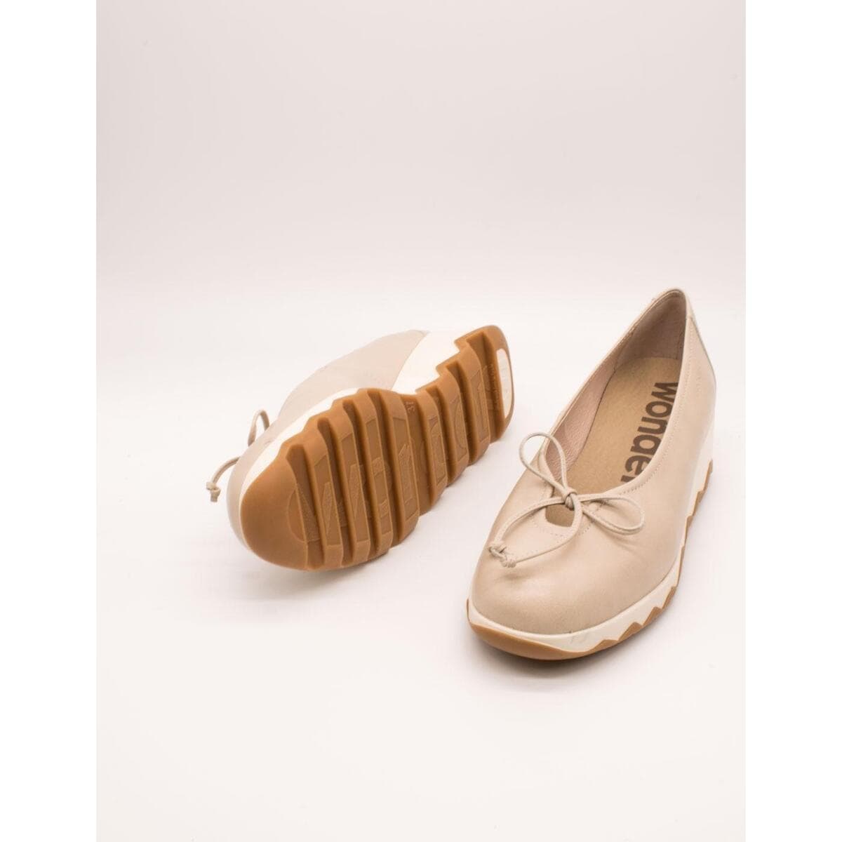 Women's Ballet Flats Wonders Beige