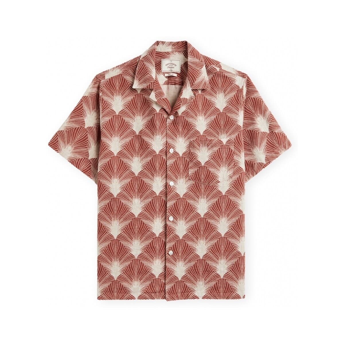 Πουκάμισο με κοντά μανίκια Portuguese Flannel Feathers Shirt