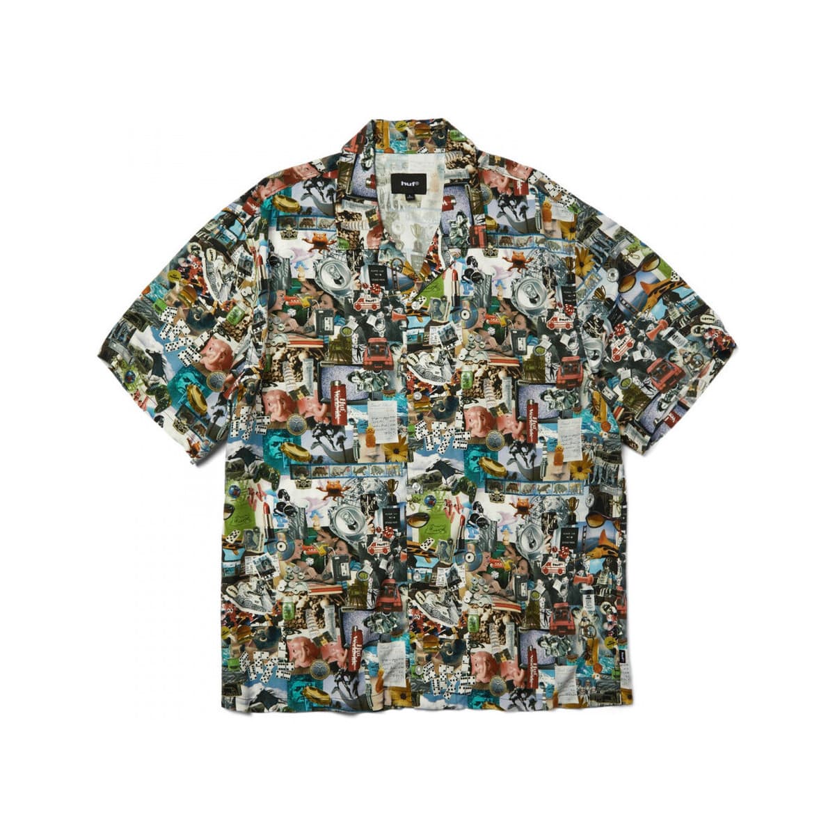 Πουκάμισο με κοντά μανίκια Huf Chemise from the road ss