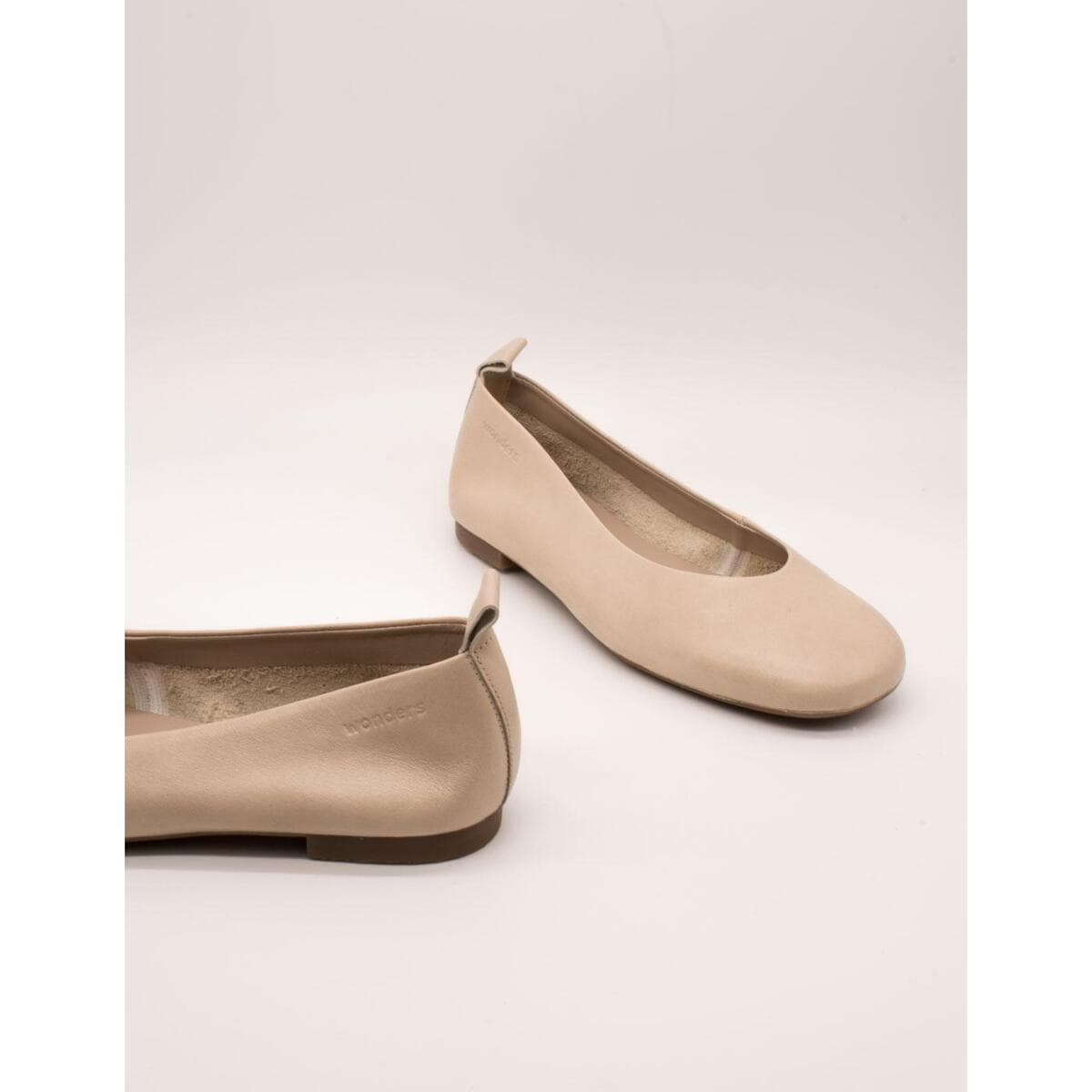 Women's Ballet Flats Wonders Beige