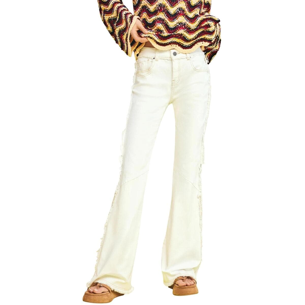 Women's Pants Desigual White