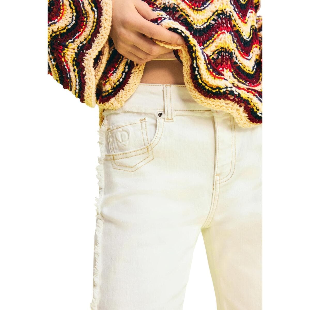 Women's Pants Desigual White