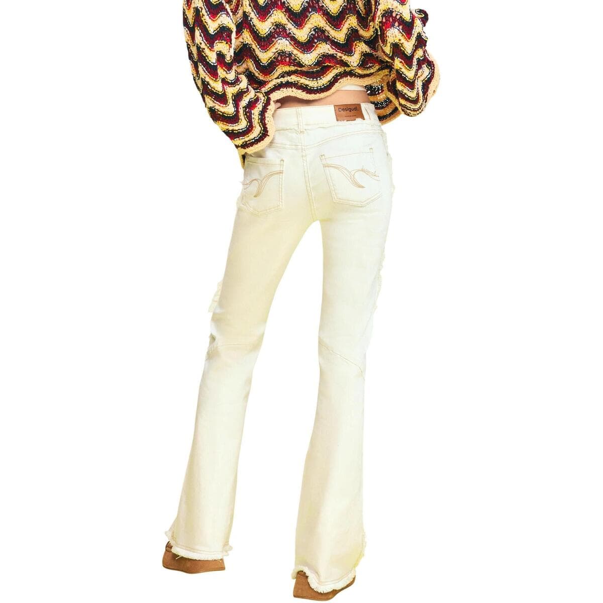 Women's Pants Desigual White