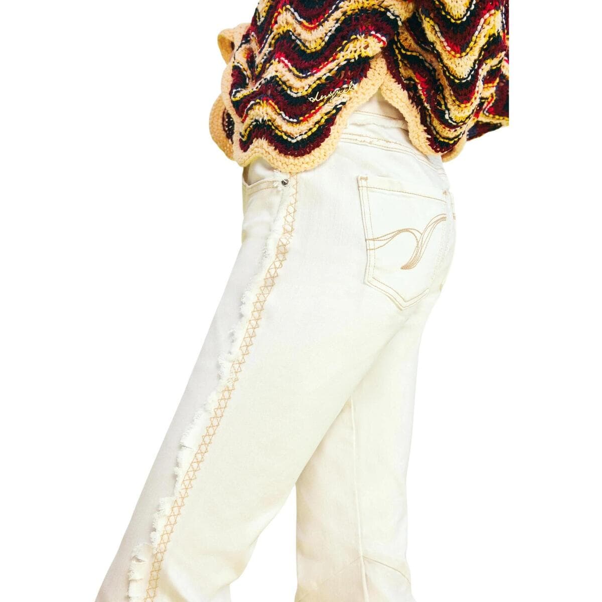 Women's Pants Desigual White
