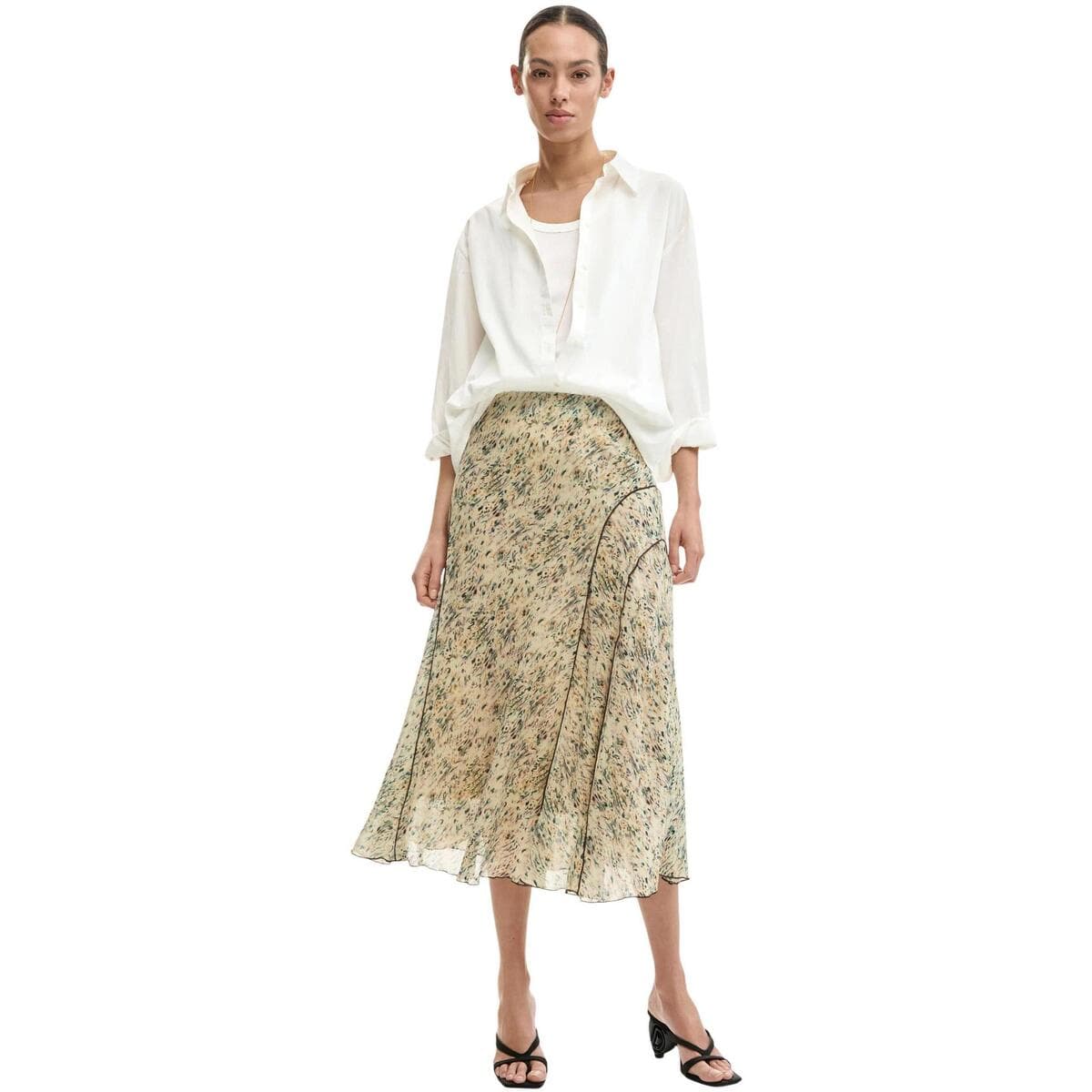 Women's Skirts Desigual Beige