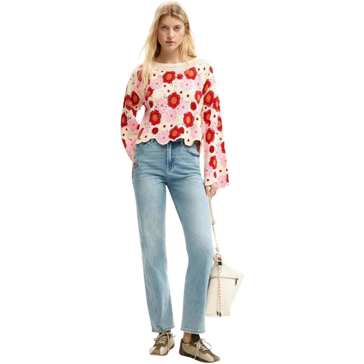 Women's Sweaters Desigual Beige