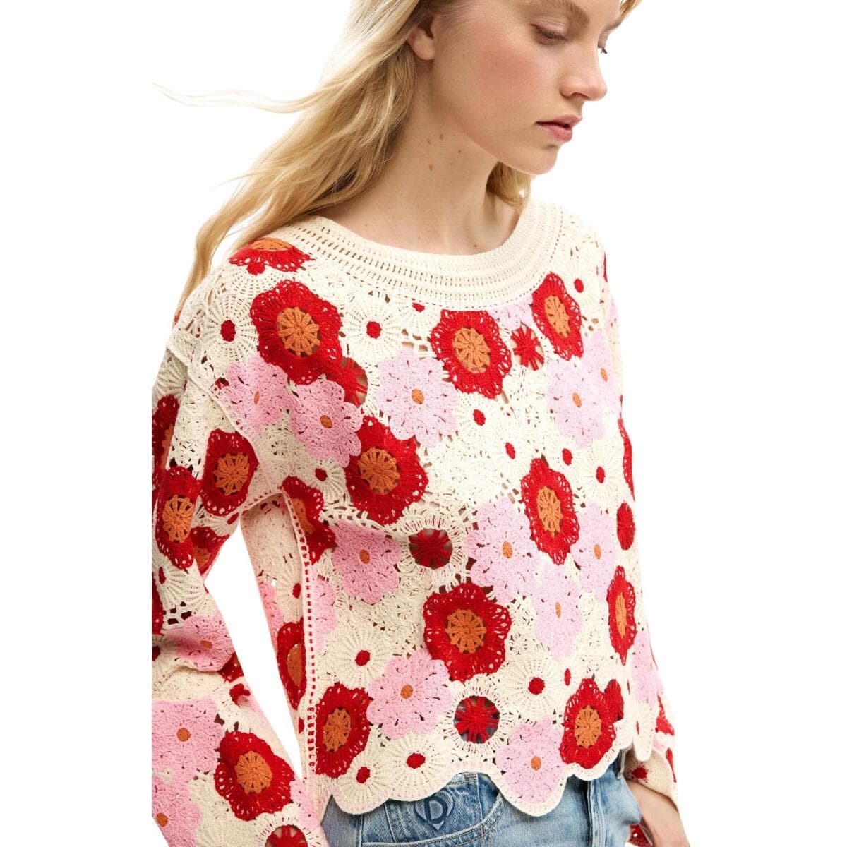 Women's Sweaters Desigual Beige