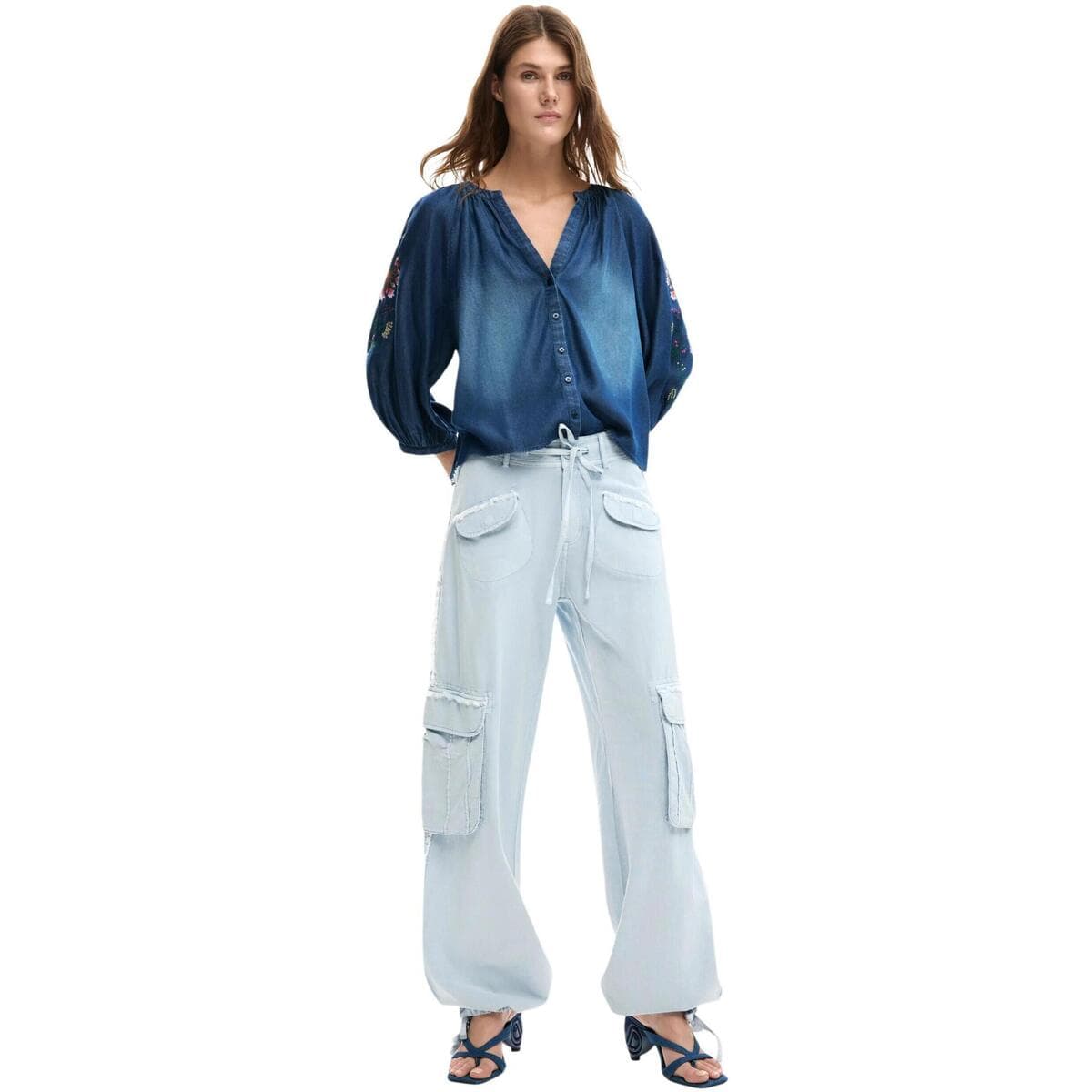 Women's Pants Desigual Blue