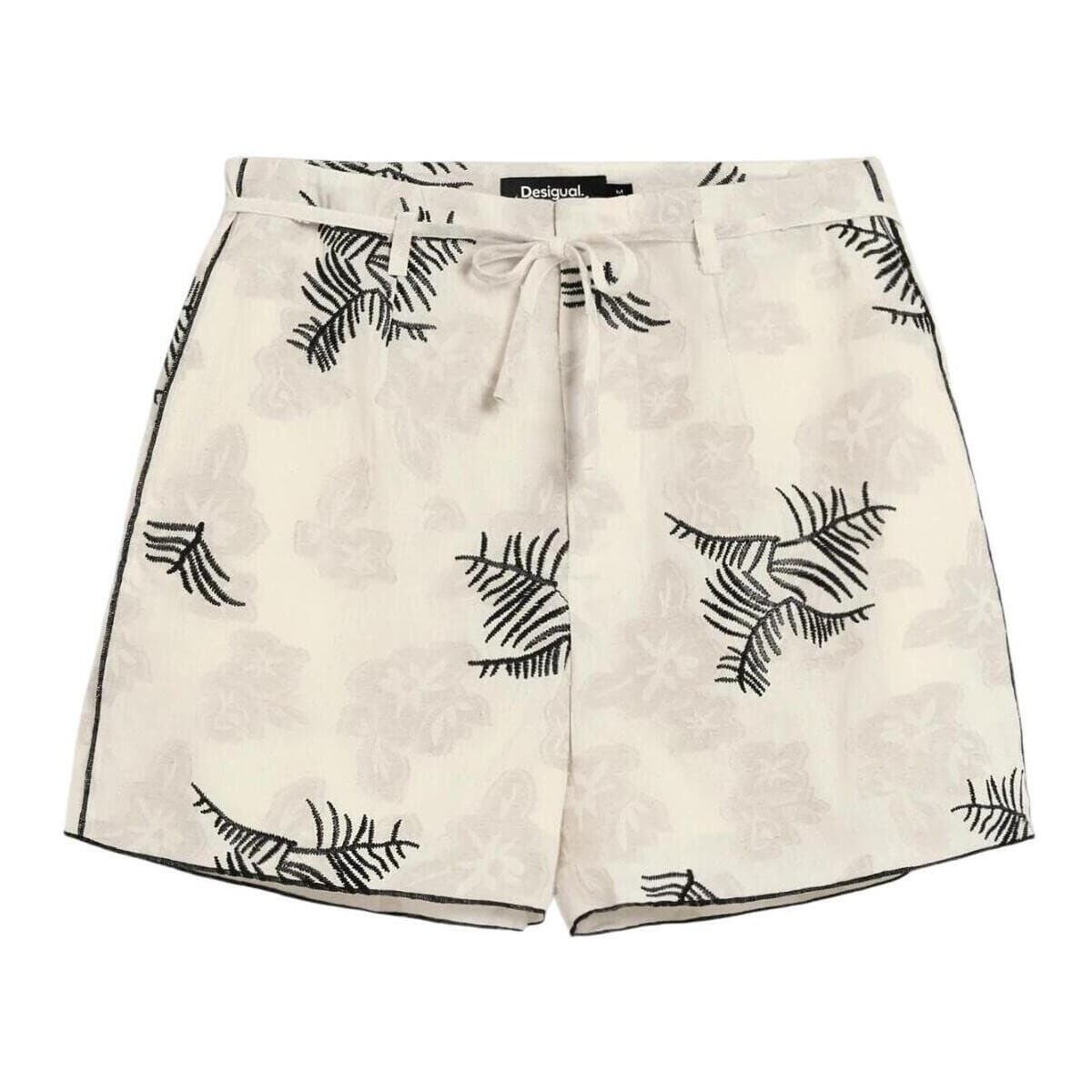 Women's Shorts Desigual Beige