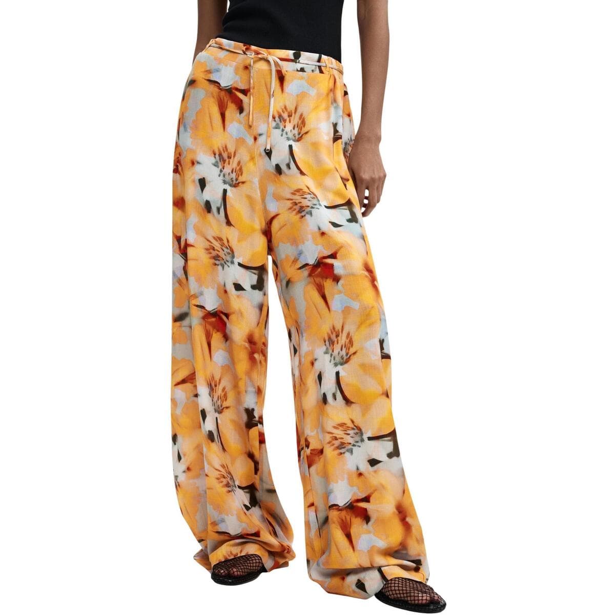 Women's Pants Desigual Yellow