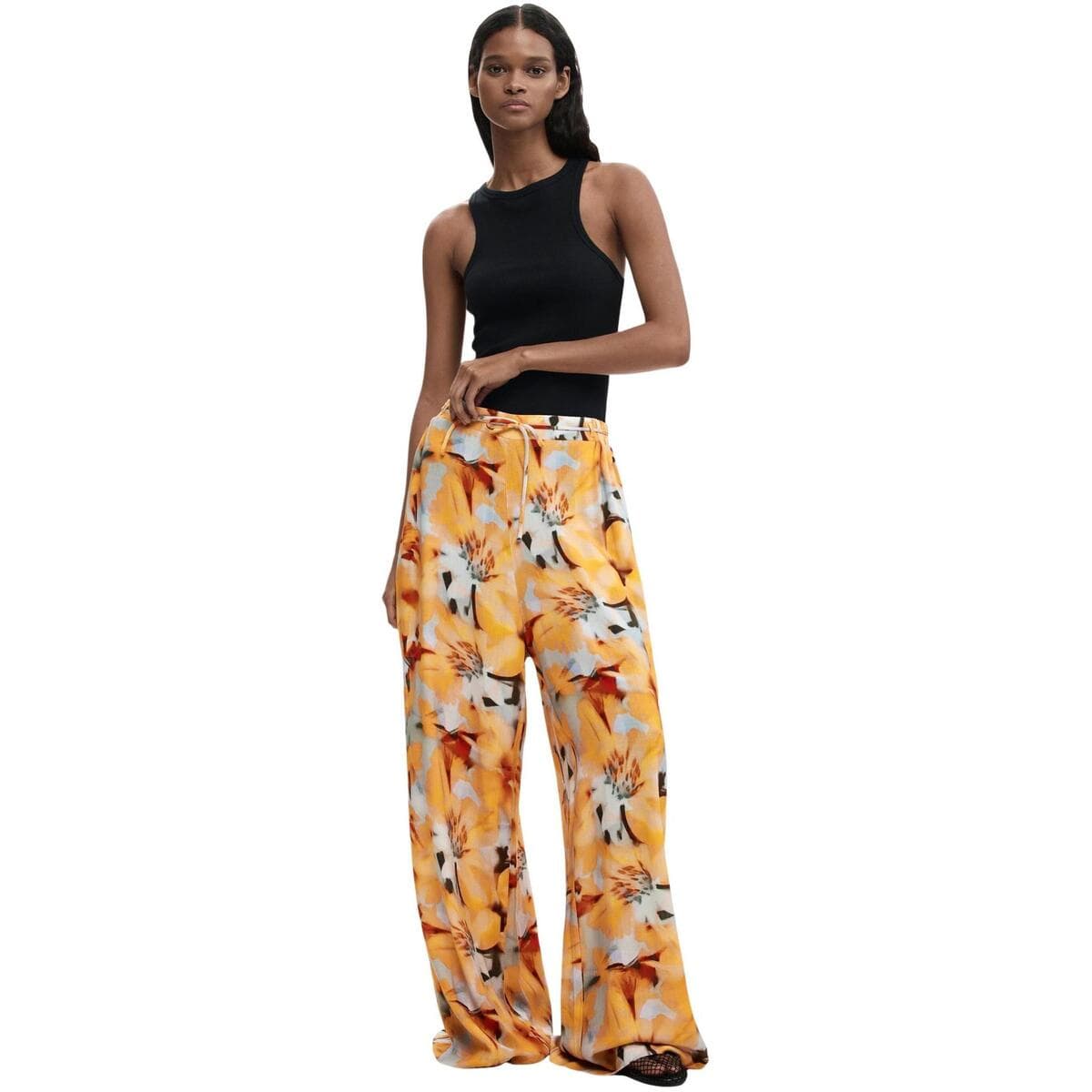Women's Pants Desigual Yellow