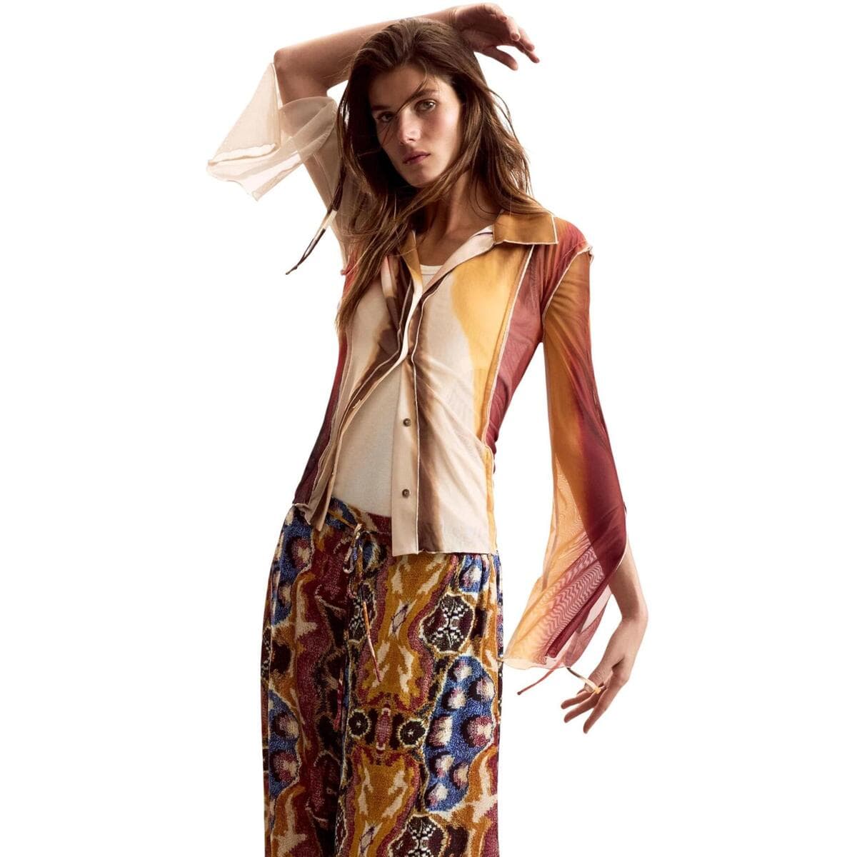 Women's Shirts Desigual Beige