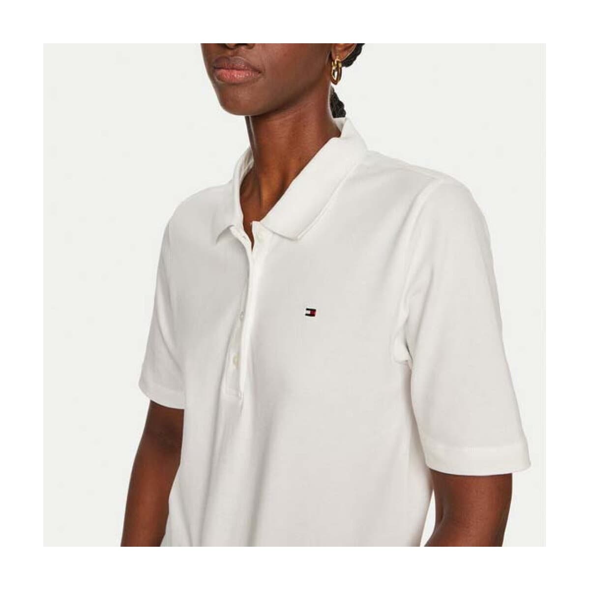 Women's Polo Shirts Tommy Hilfiger White