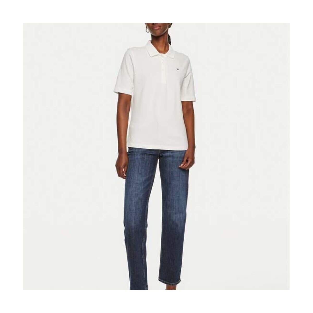 Women's Polo Shirts Tommy Hilfiger White