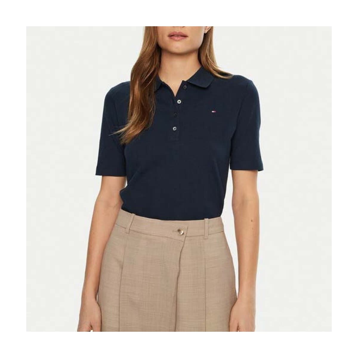 Πόλο με κοντά μανίκια Tommy Hilfiger Polos Mujer Modèle Ww0ww43224