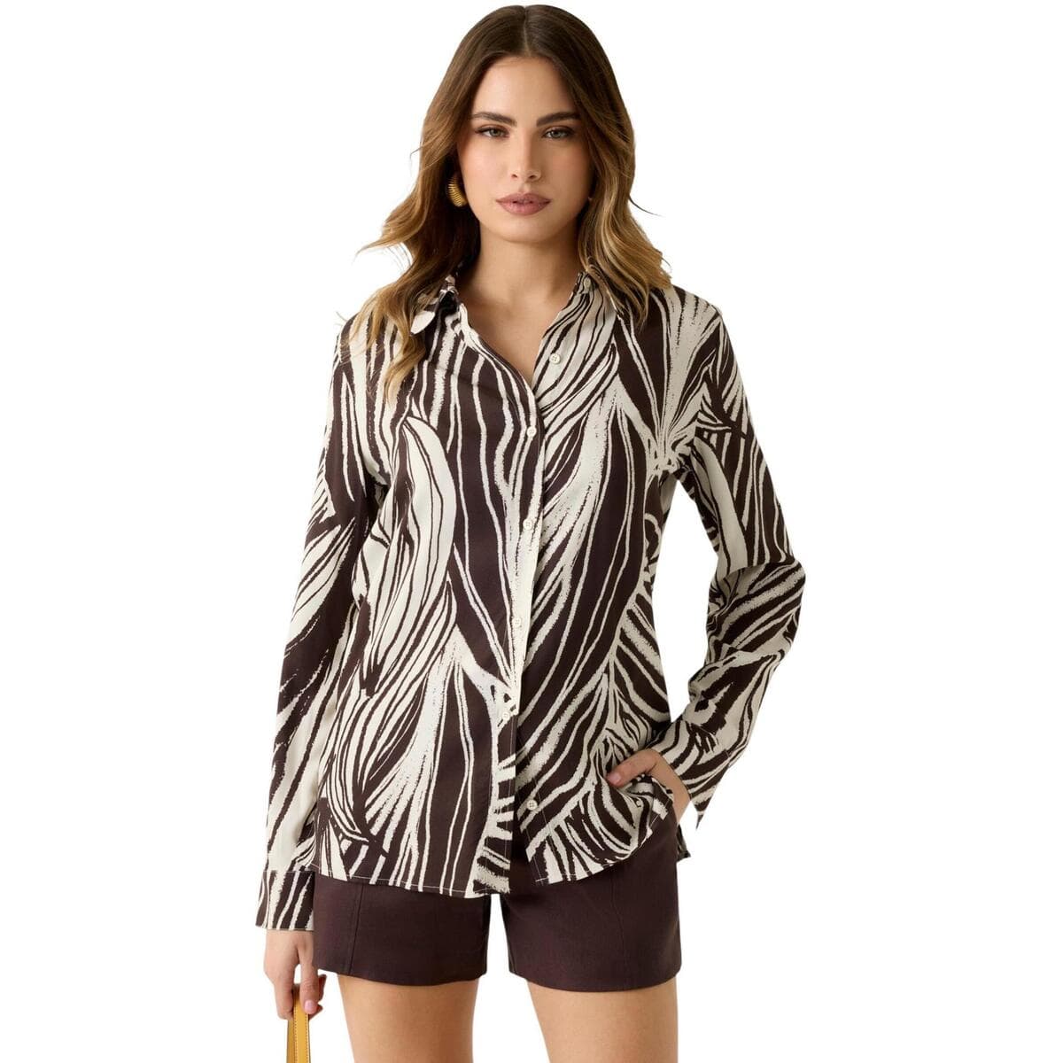 Women's Shirts Guess Brown