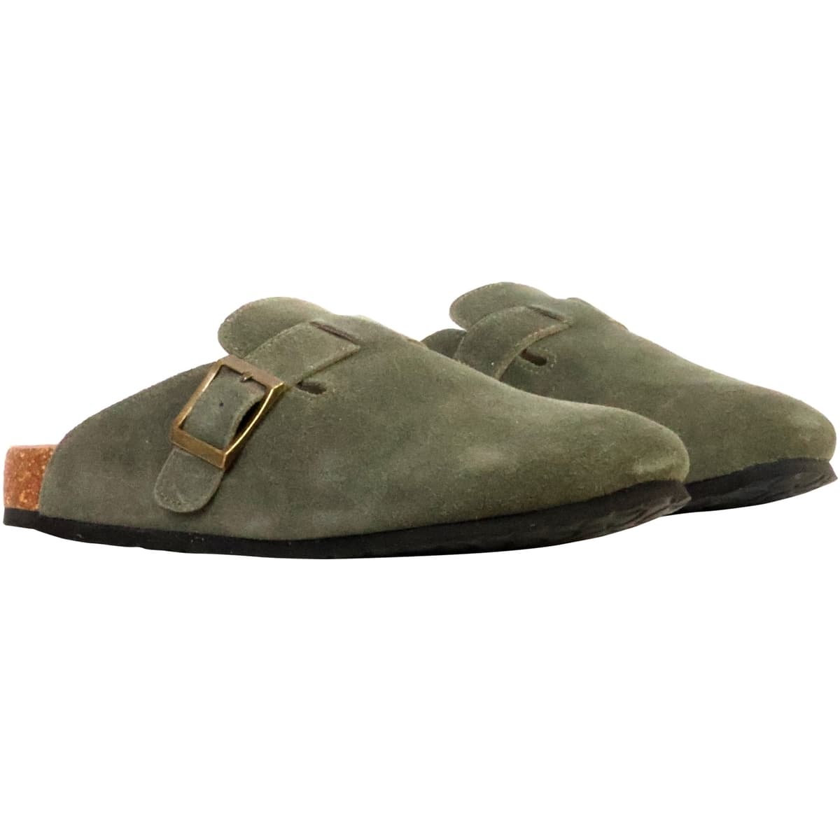 Women's Mules The Divine Factory Khaki