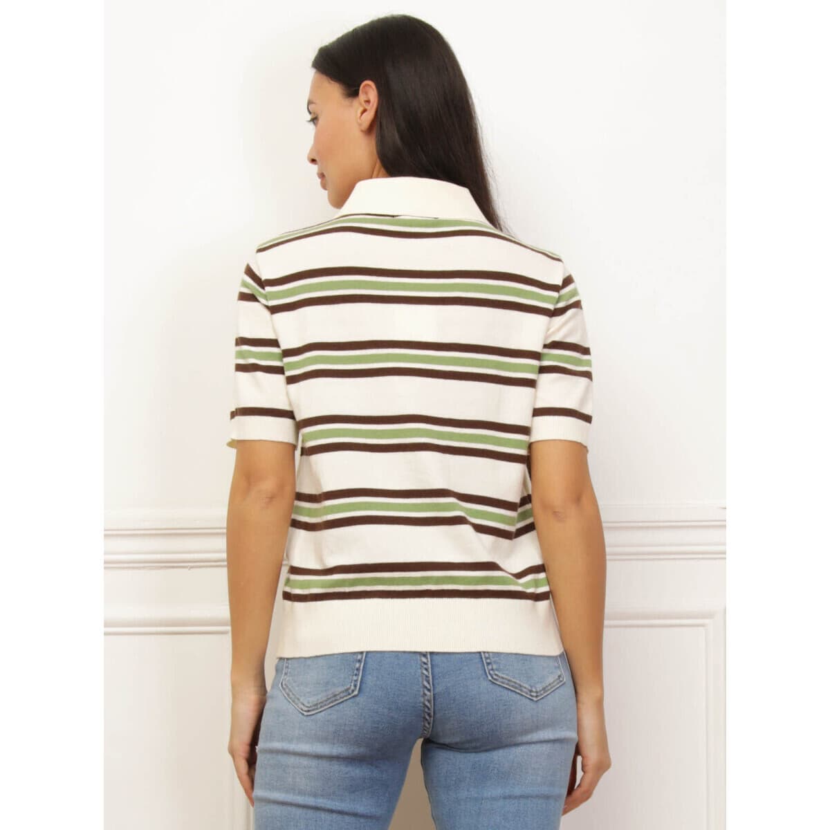 Women's Polo Shirts La Modeuse Beige