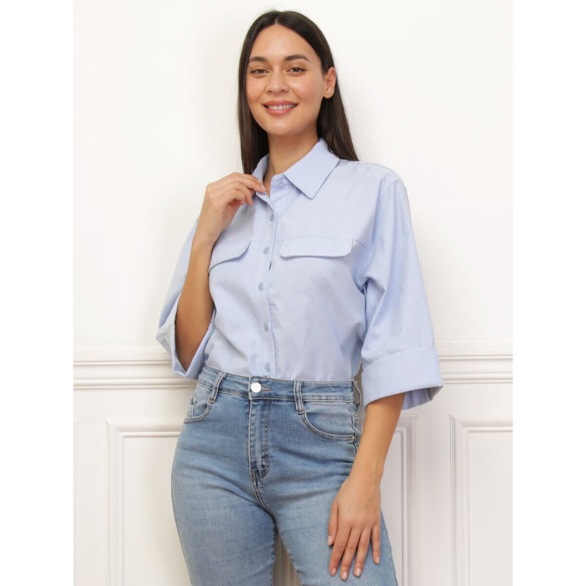 Women's Shirts La Modeuse Blue
