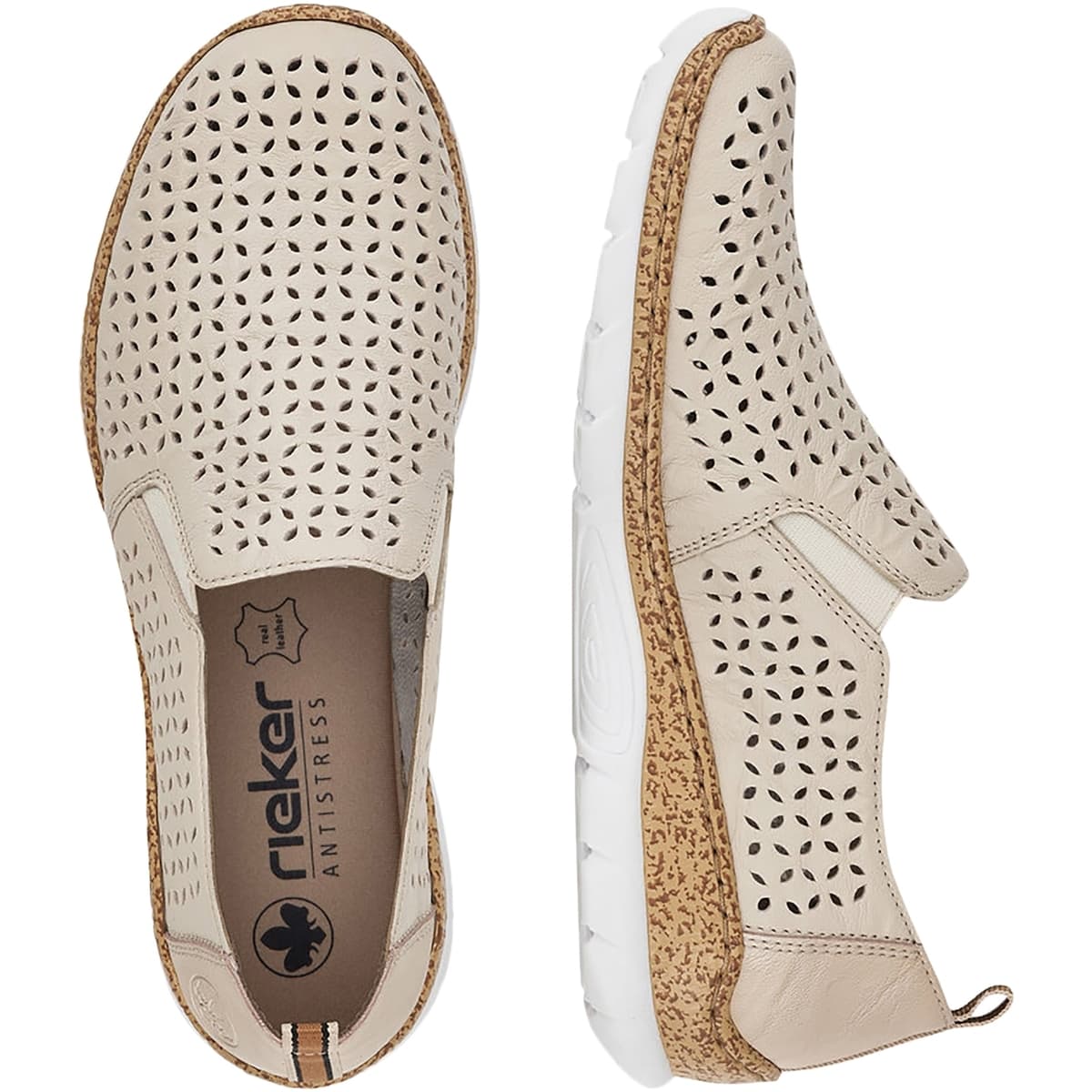 Women's Loafers Rieker Beige