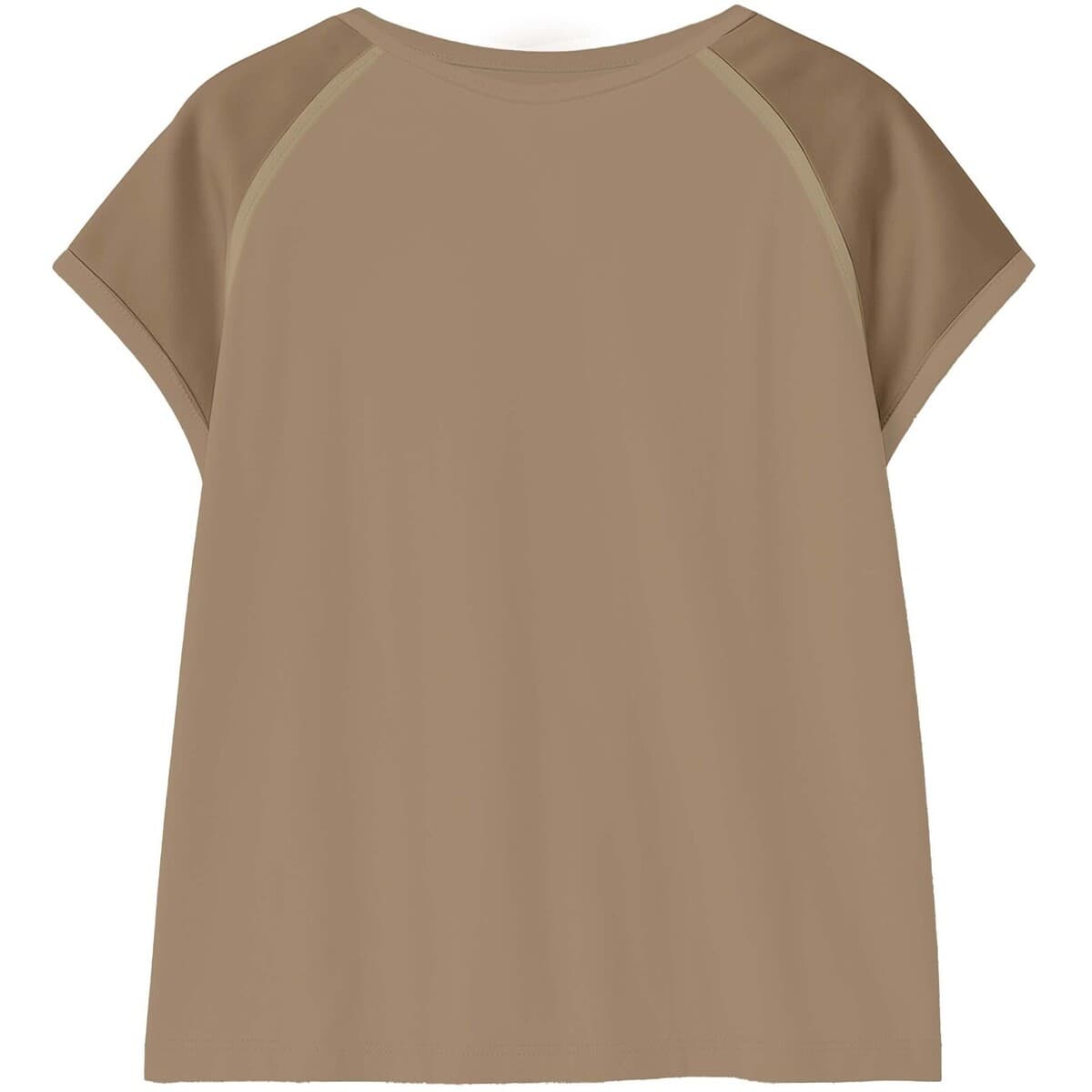 T-shirt με κοντά μανίκια Deha Satin Sleeve Top