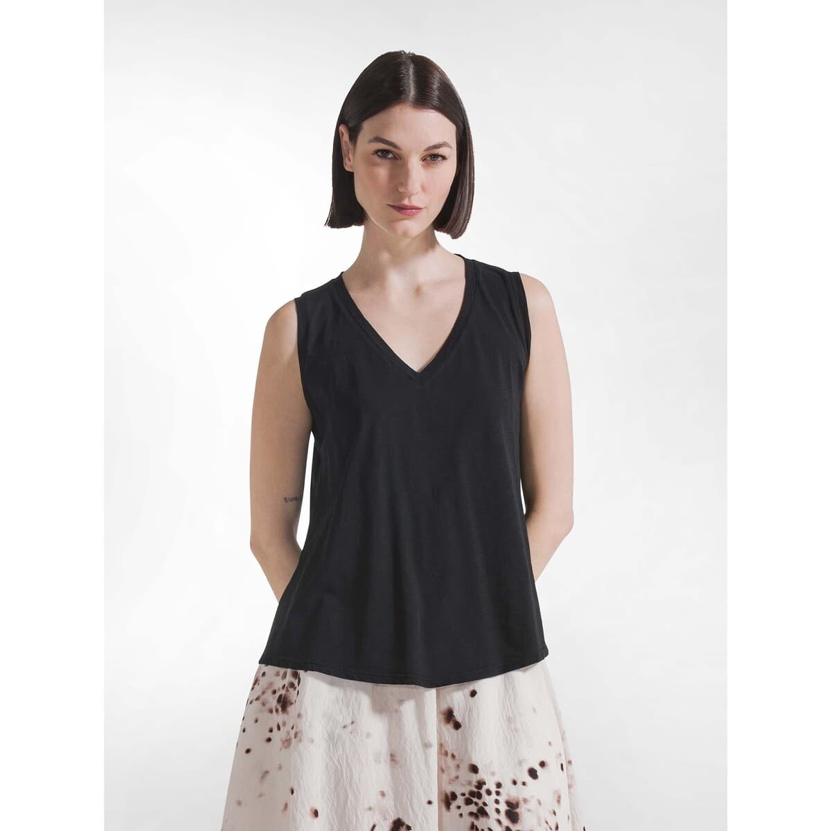 Women's Sleeveless Tops Deha Black