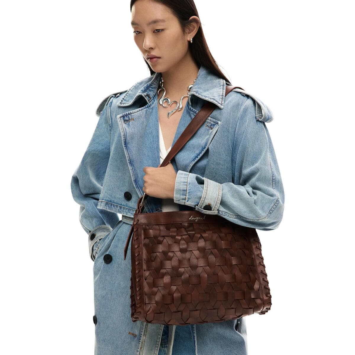 Women's Shoulder Bags Desigual Brown