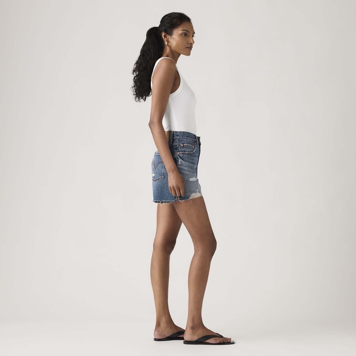Women's Shorts Levis Blue