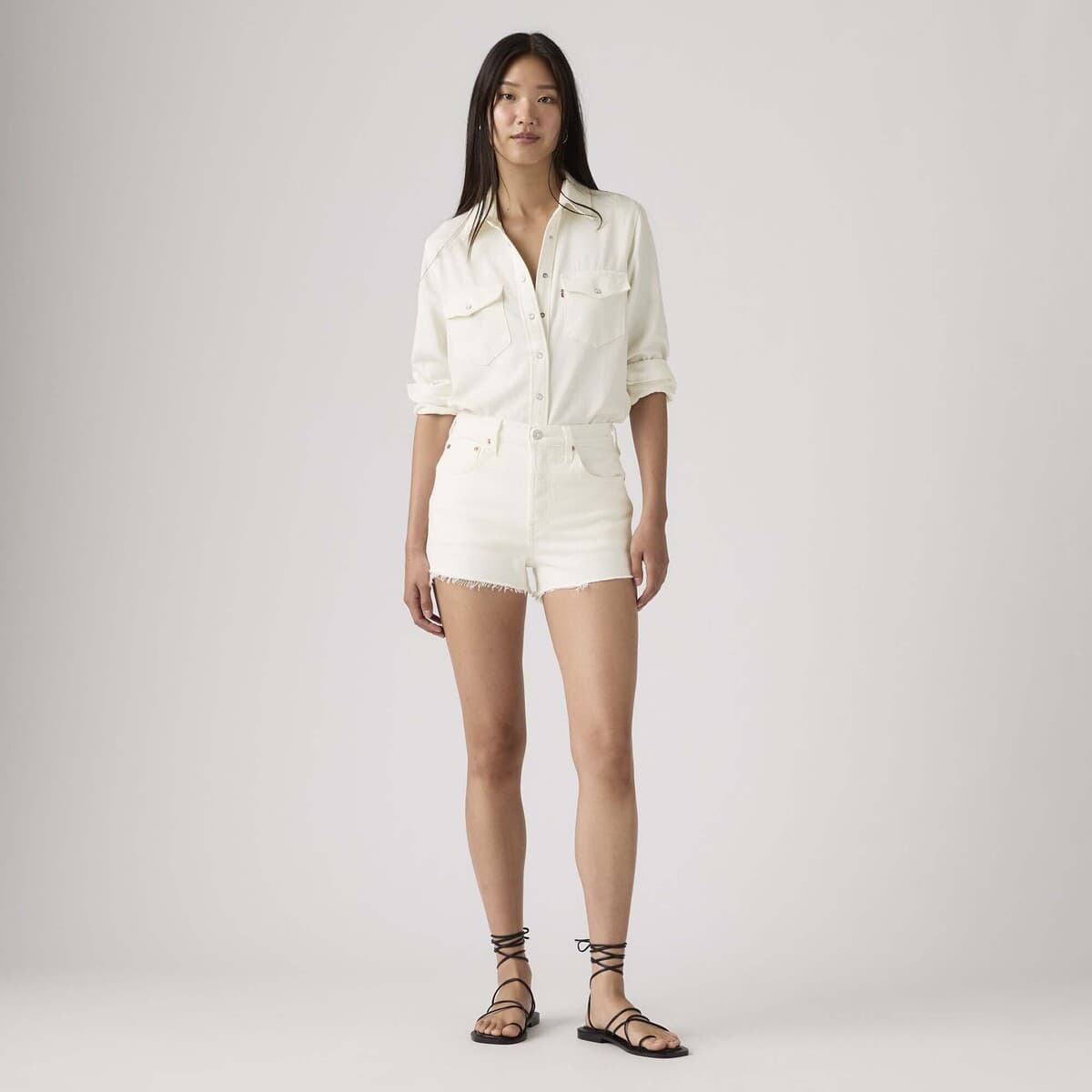 Women's Shorts Levis White
